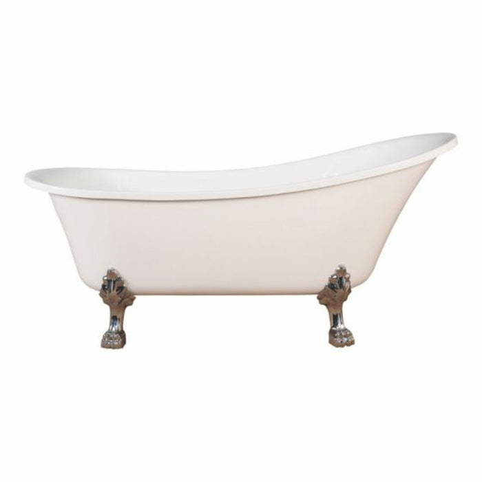 Alto White Bath 1700mm with Chrome Feet Package