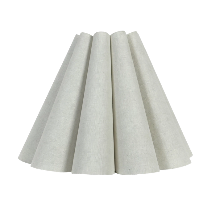 Josephine Pleated Tapered Shade Cream 25cm
