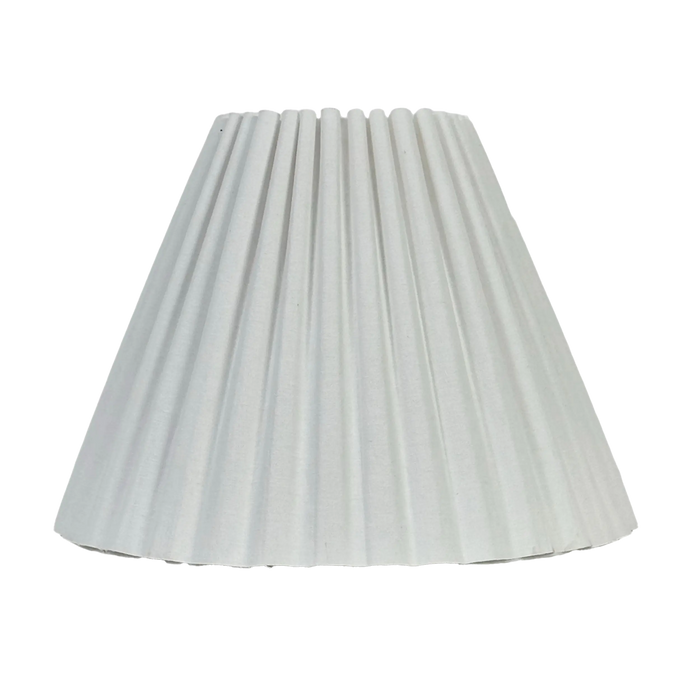 Isabella Pleated Tapered Shade White 25cm