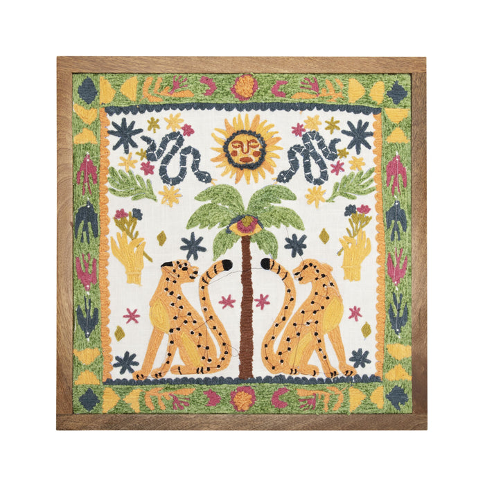 Wildkind Desert Sun Embroidered Wall Art 45x45cm
