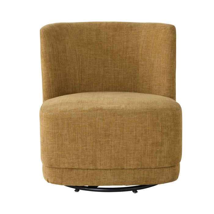 Amala Swivel Occasional Chair Mustard Weave
