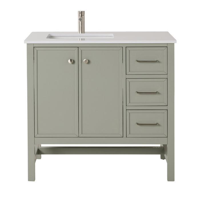 Liam Single Vanity Evergreen Fog 940mm