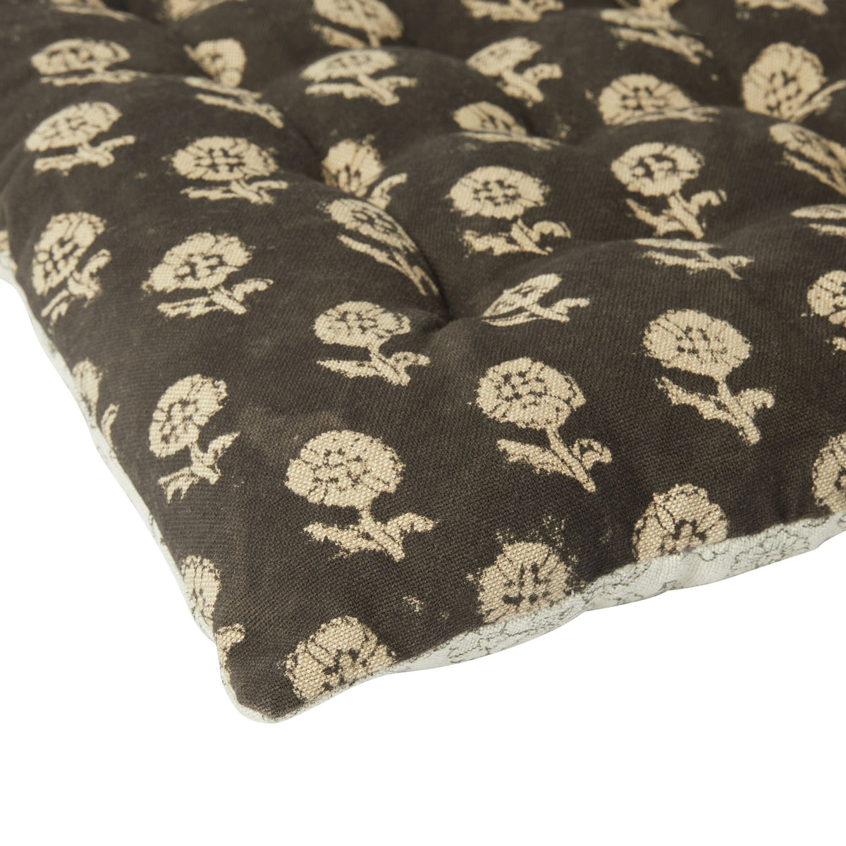 Sorella Black Sunflower Seat Cushion 40x40cm Early Settler NZ