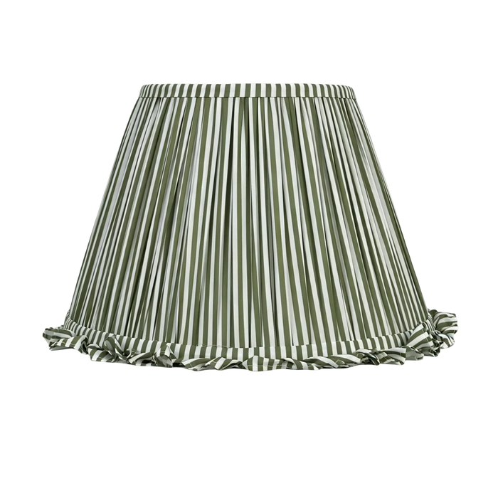 Colette Pleated Tapered Shade Green25cm