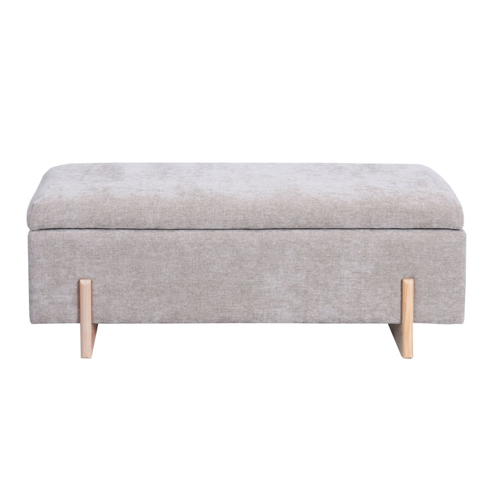 Sara Storage Bench Flax Taupe