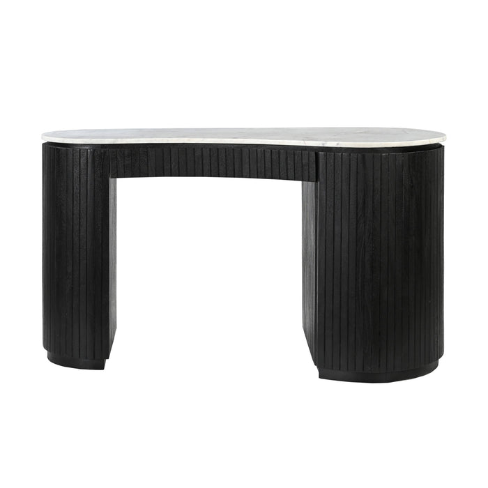 Deva Double Pedestal Desk Black