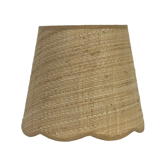 Cali Scallop Raffia Shade Natural 35cm