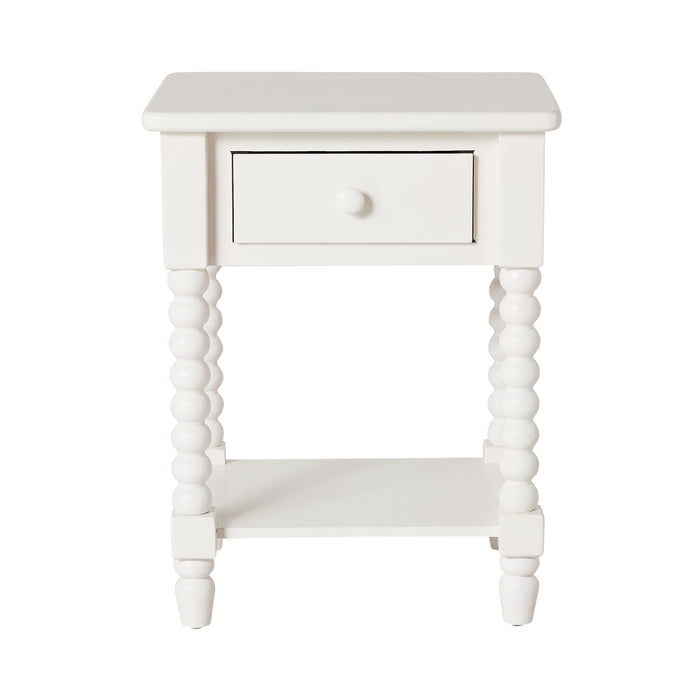 Maisie 1 Drawer Bedside White