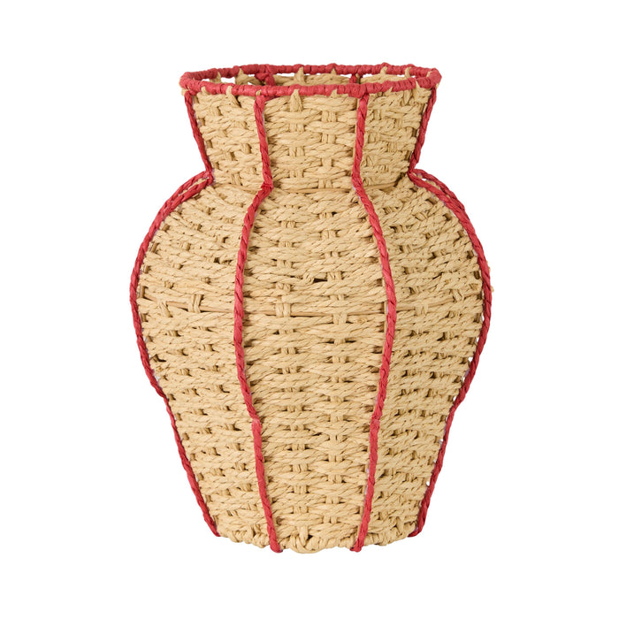 Mistletoe Christmas Fluted Vase