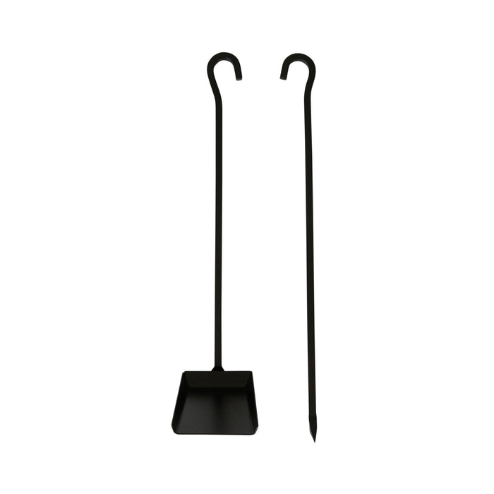 Fire Pit Shovel & Poker Set Black