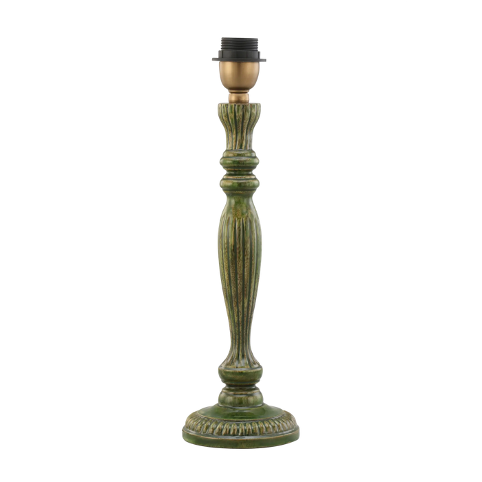 Zarina Meena Green Wooden Table Lamp Base