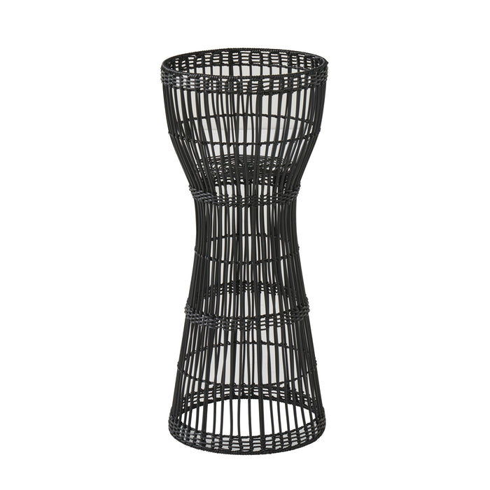 Bristol Woven Plant Stand Black