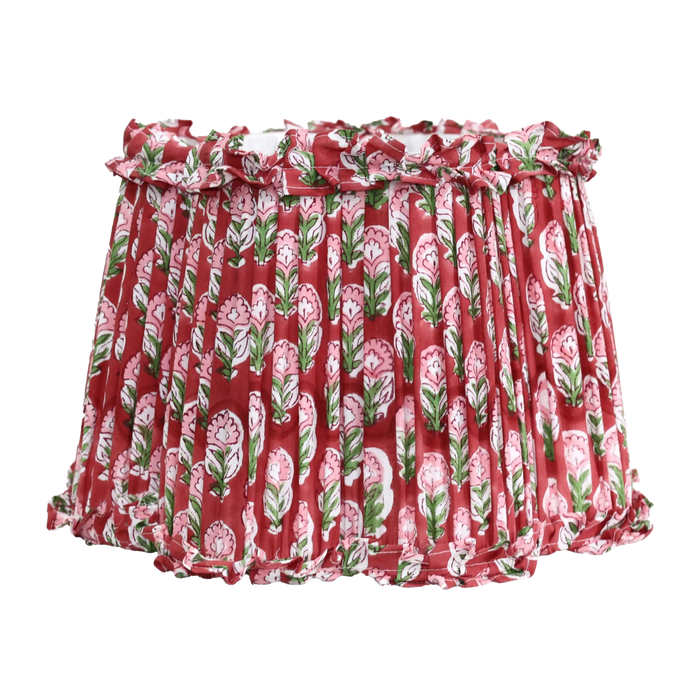 Loni Scallop Tapered Shade Berry Floral 35cm