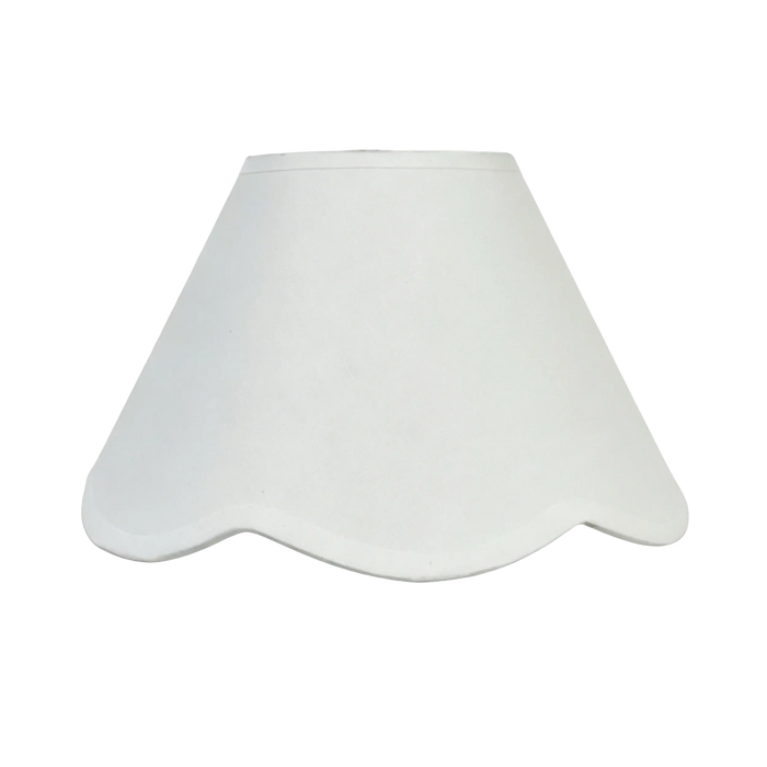 Belle Scallop Shade White 35cm