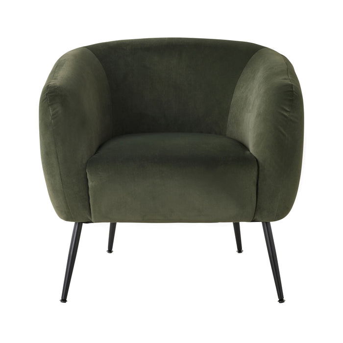 Kianna Occasional Chair Velvet Eucalyptus Green