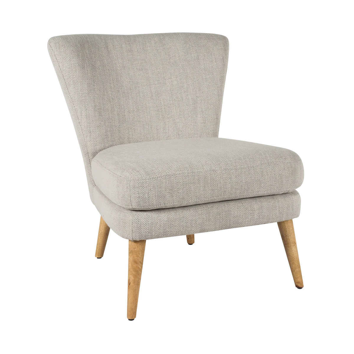 Ellis Weave Occasional Chair Herringbone Grey Early Settler NZ