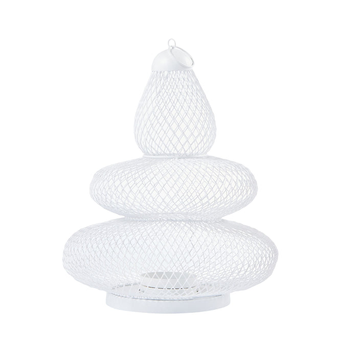 Metal Christmas Tree White Small 30x30cm
