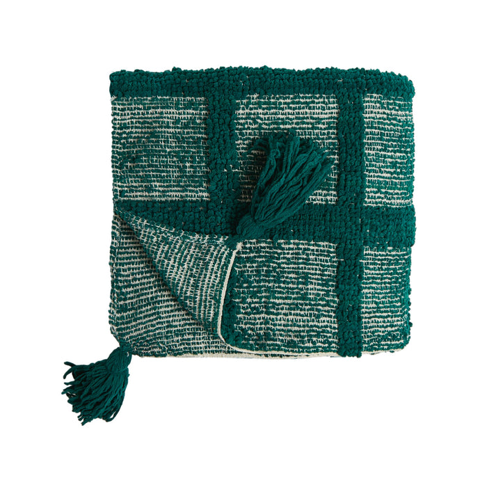 Remy Chenille Throw Emerald 130x170cm