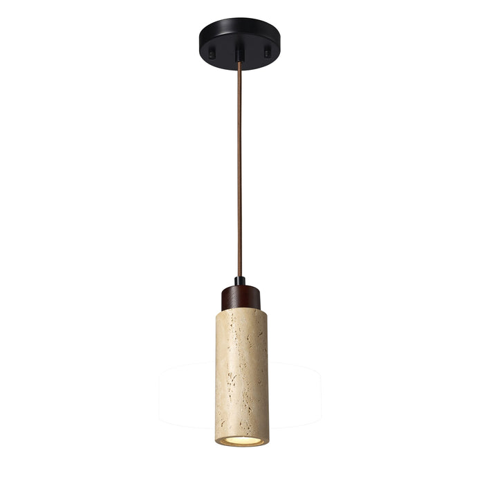 Rayla Travertine Pendant 7x21cm