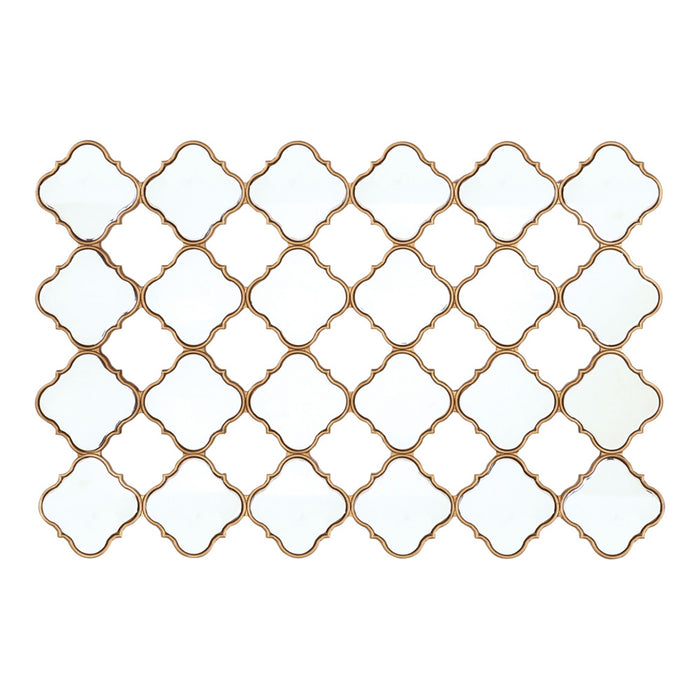Diamond Lustre Mirrored Wall Decoration 120x80x2cm
