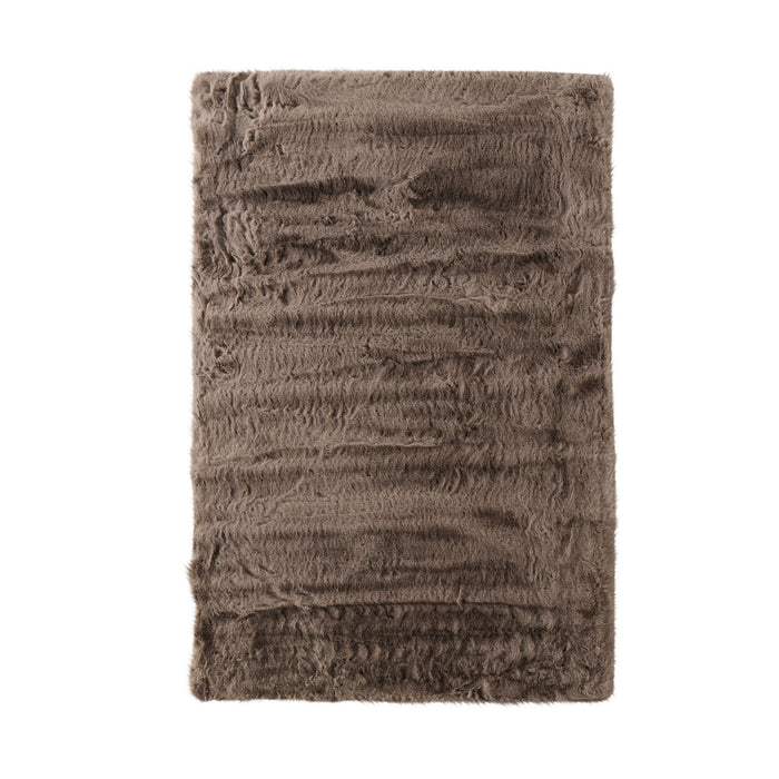 Faux Rabbit Fur Rug Mink 150x240cm