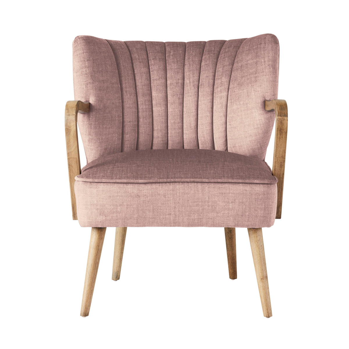 Homebase pink store velvet chair