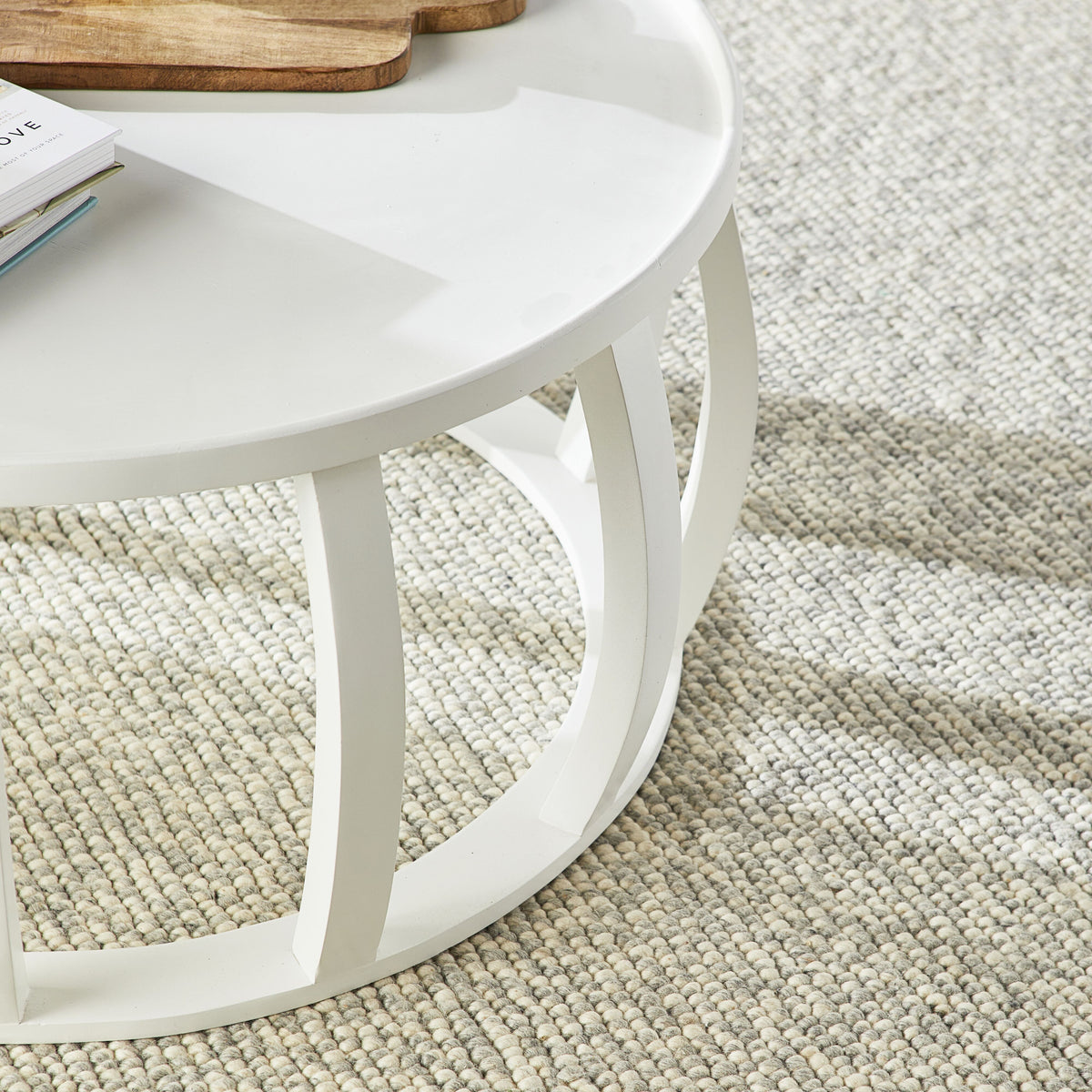 Ink Round Coffee Table White Early Settler NZ