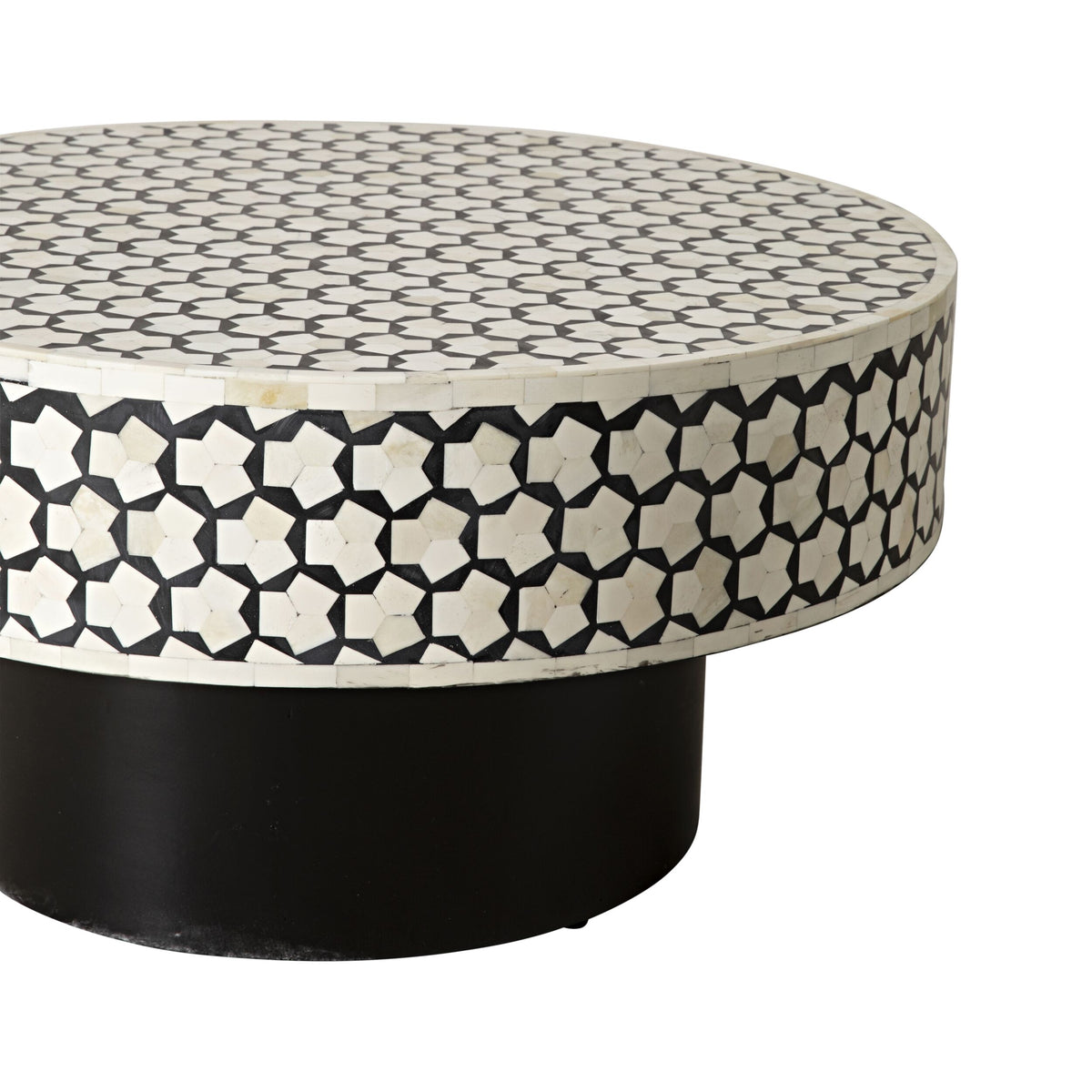 Nora Bone Inlay Coffee Table Black – Early Settler NZ