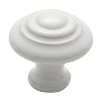 3475 Cupboard Knob White Porcelain Domed D32xP31mm