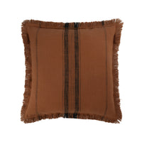 Loft Fringe Stripe Cushion Rust 50x50cm