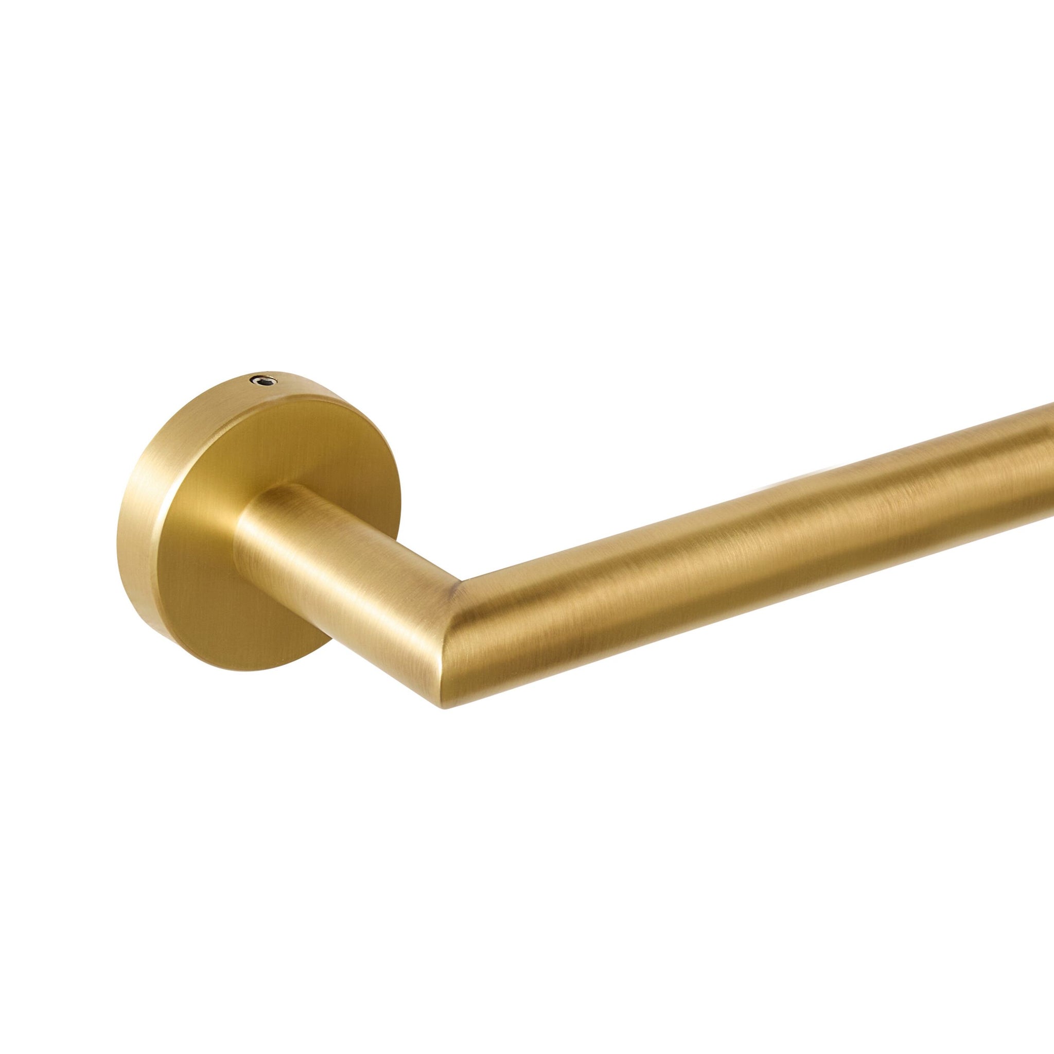 Harper Single Towel Rail 75cm Brushed Brass