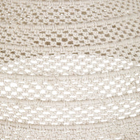 Julio Dome Cotton Rope Pendant White 80x54cm - SHADE ONLY