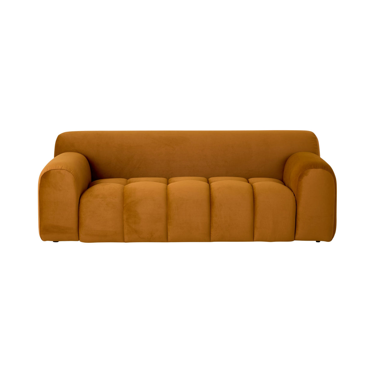 Alexis 2 Seater Velvet Sofa Ochre