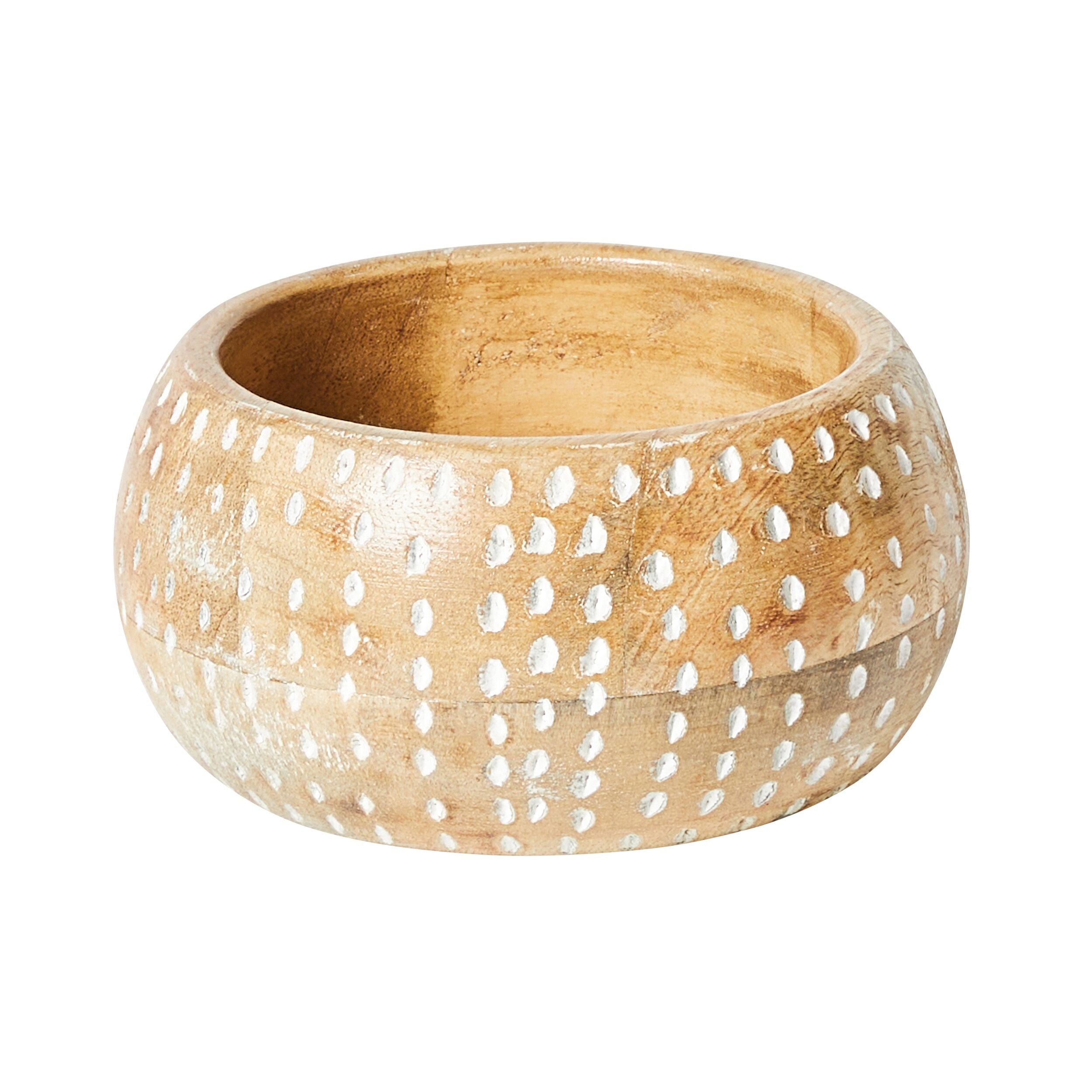 Parvani White Dotted Bowl 12.5x6.5cm