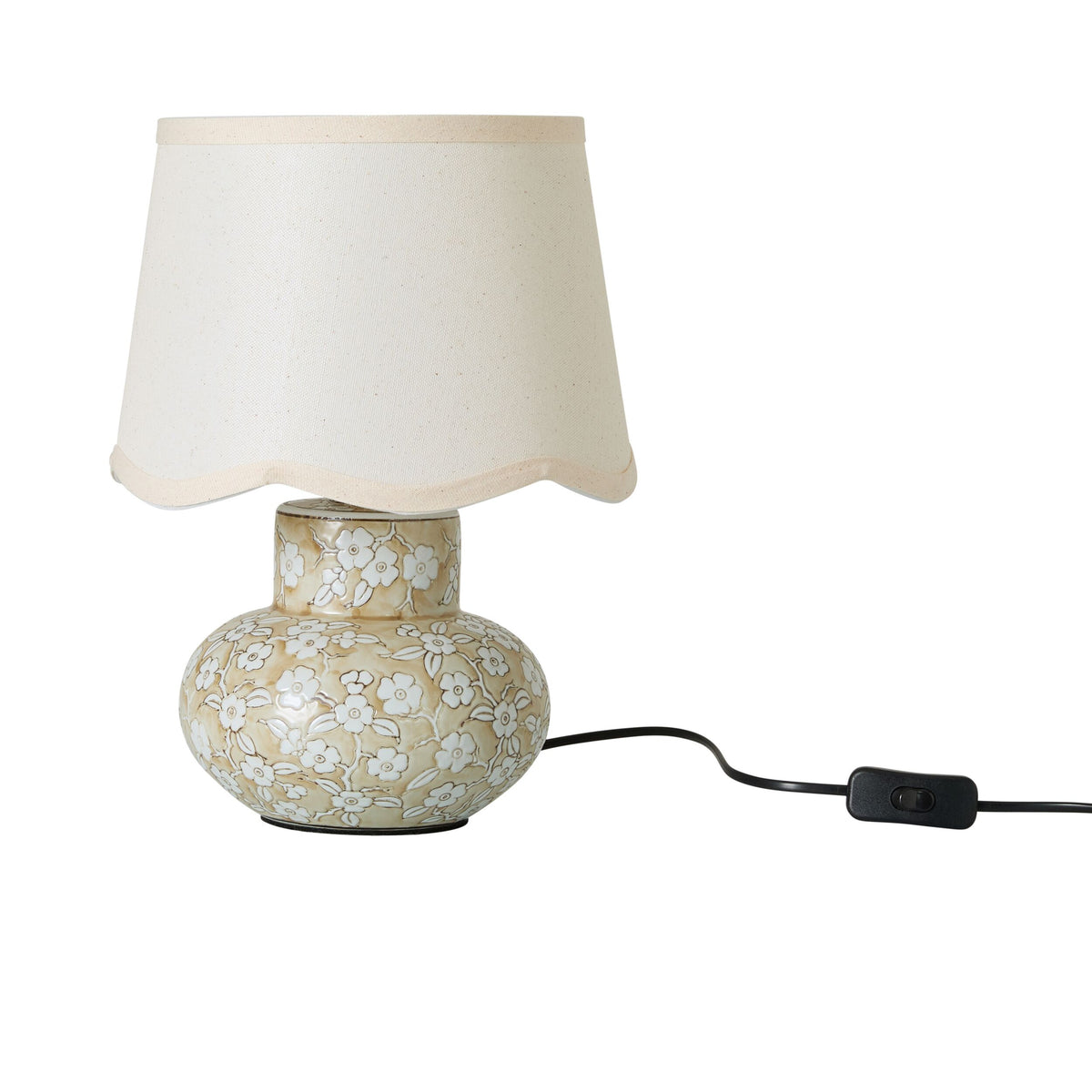 Petal Grove Table Lamp Taupe 34cm