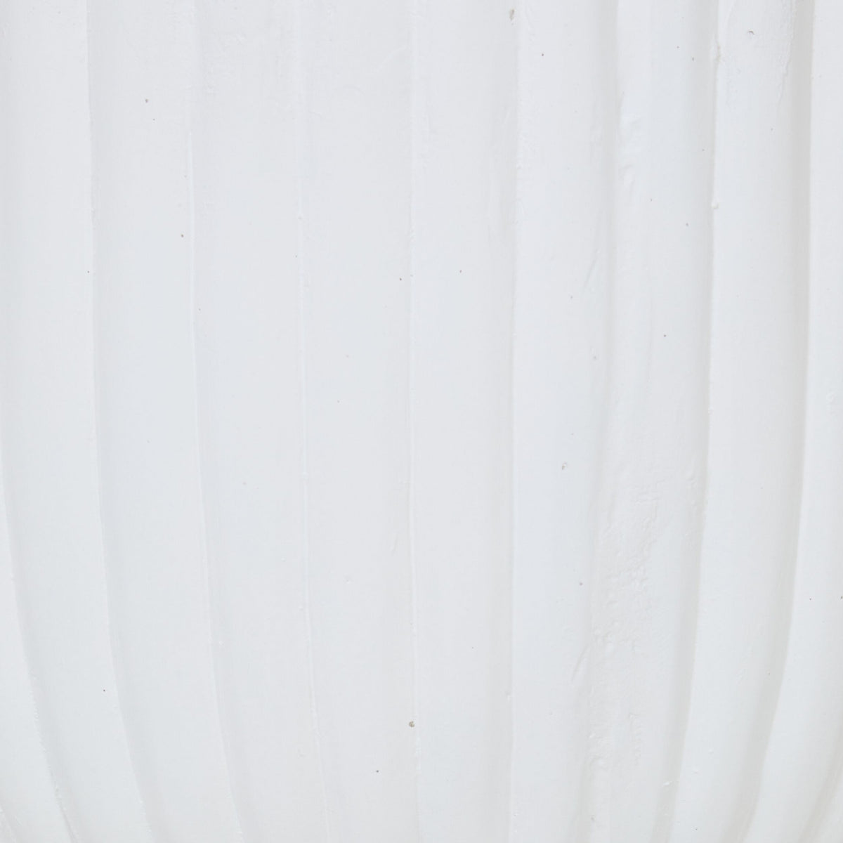 Ribbed Pedestal Urn White 54cm