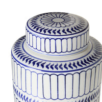 Celadon Striped Ginger Jar 25cm