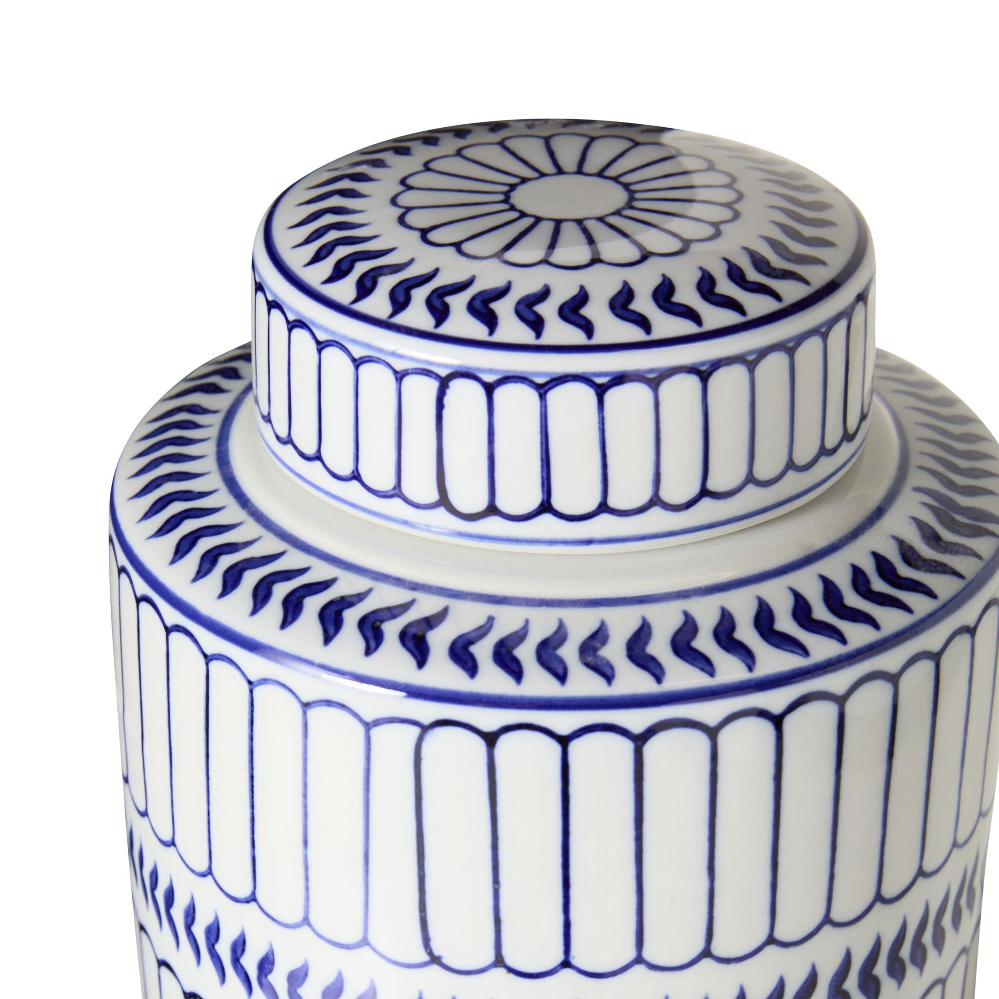 Celadon Striped Ginger Jar 25cm