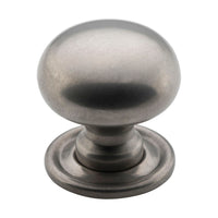 3147 Cupboard Knob Sheet Brass Satin Nickel D25xP27mm