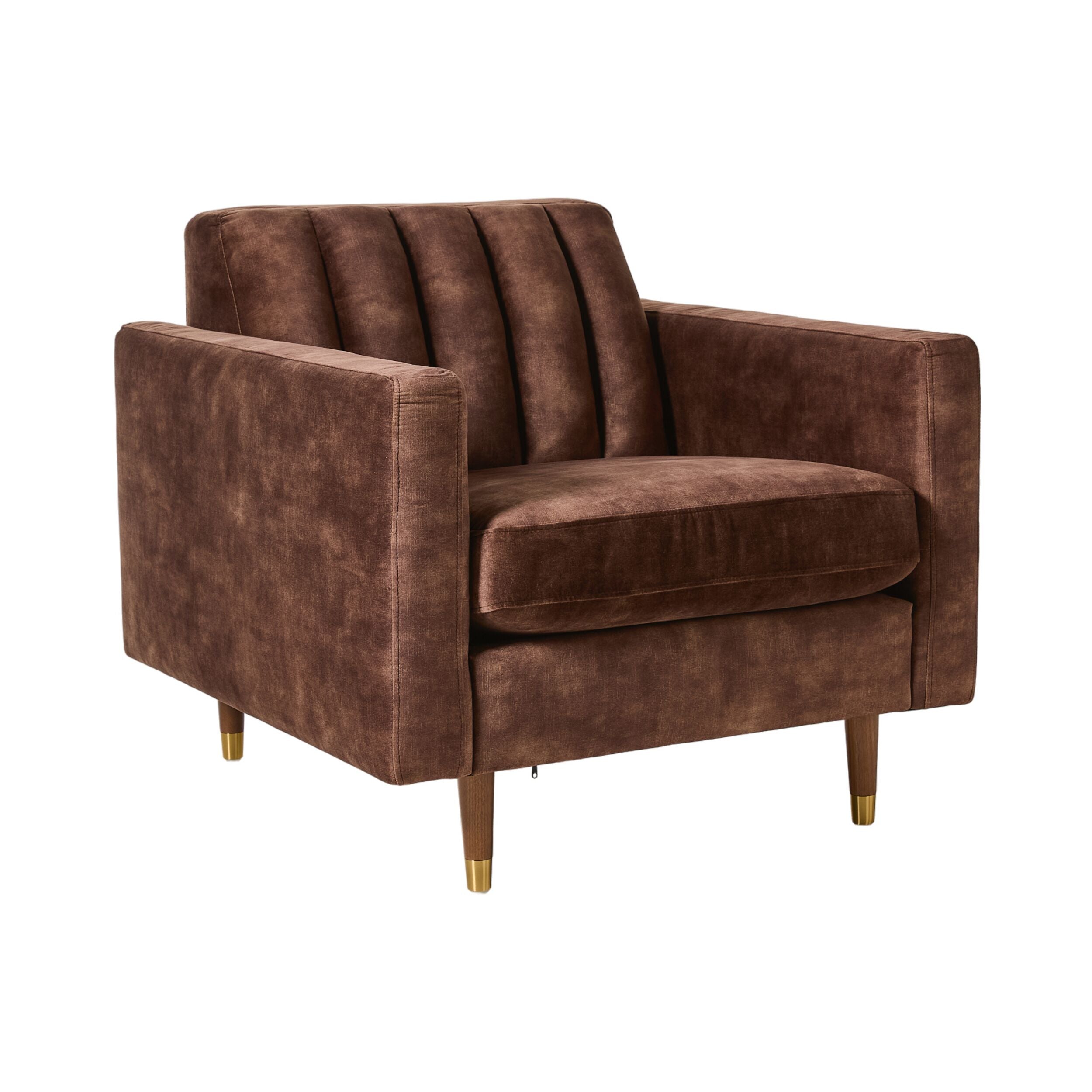 Stitch Armchair Haven Chocolate