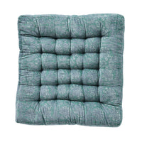 Samy Cotton Velvet Jade Woodblock Seat Cushion