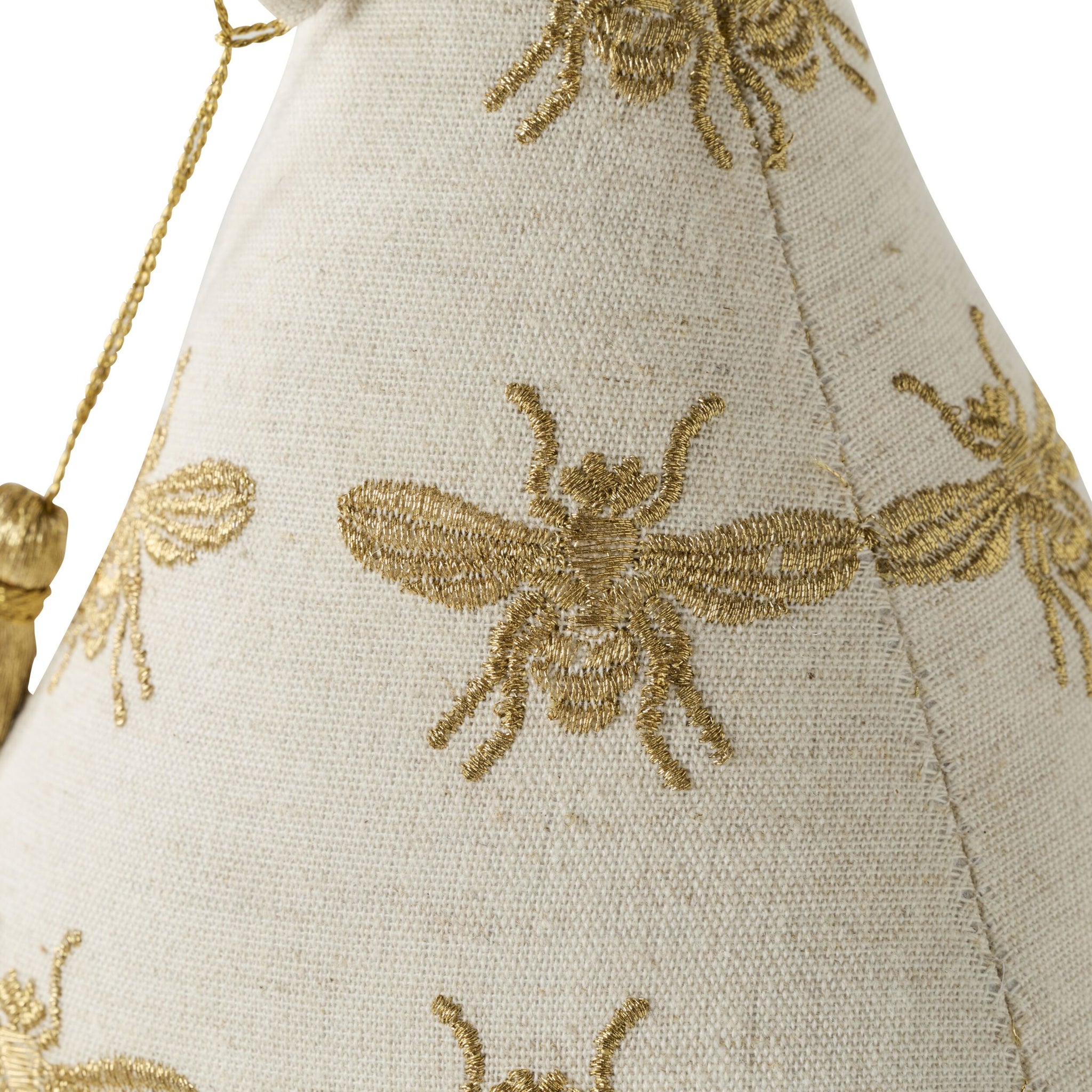 Golden Queen Bee Embroidered Door Stop
