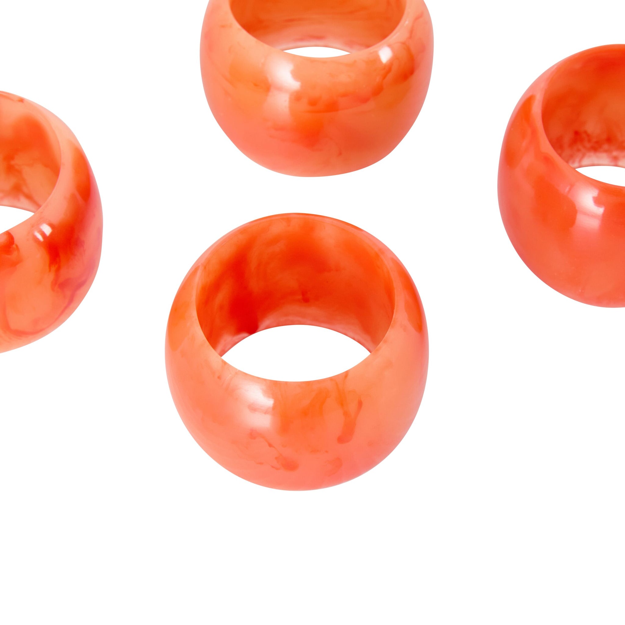 Poppi Napkin Ring Set of 4 Sunbaked Orange