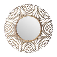 Rattan Circular Mirror 86cm