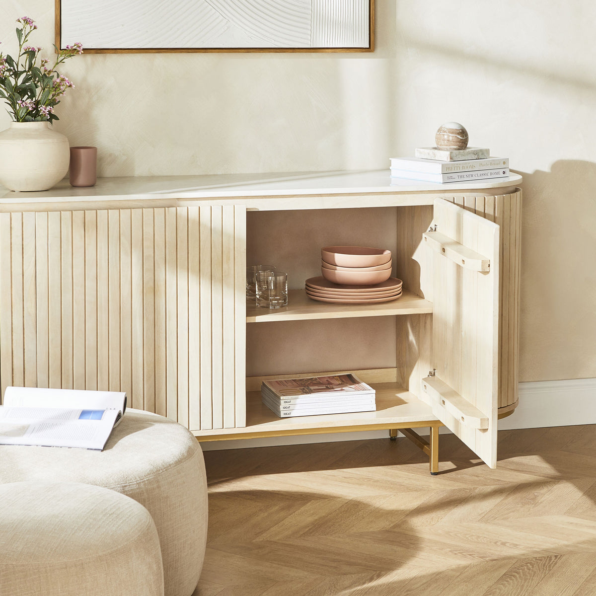 Deva 4 Door Buffet 170 x 80 x 43cm – Early Settler NZ