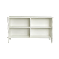 Maisie Low Bookcase White 145x73 cm