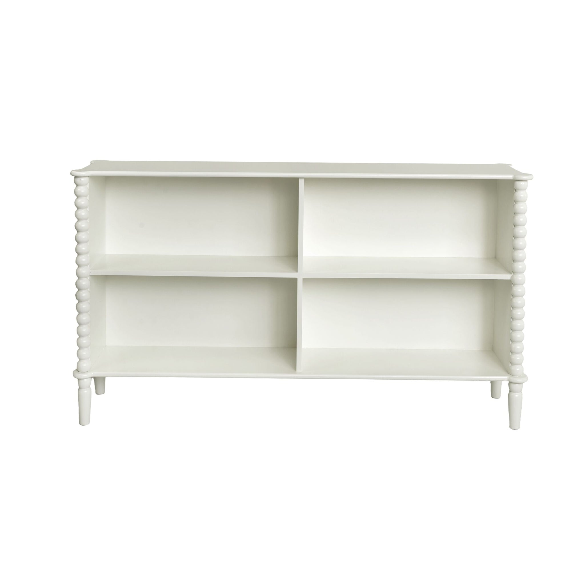 Maisie Low Bookcase White 145x73 cm