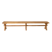 Reclaimed Teak Cross Bench 260cm