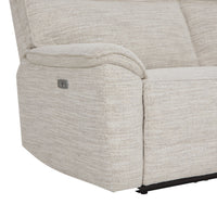 Dillon 3 Seater Recliner Natural Textured Slub