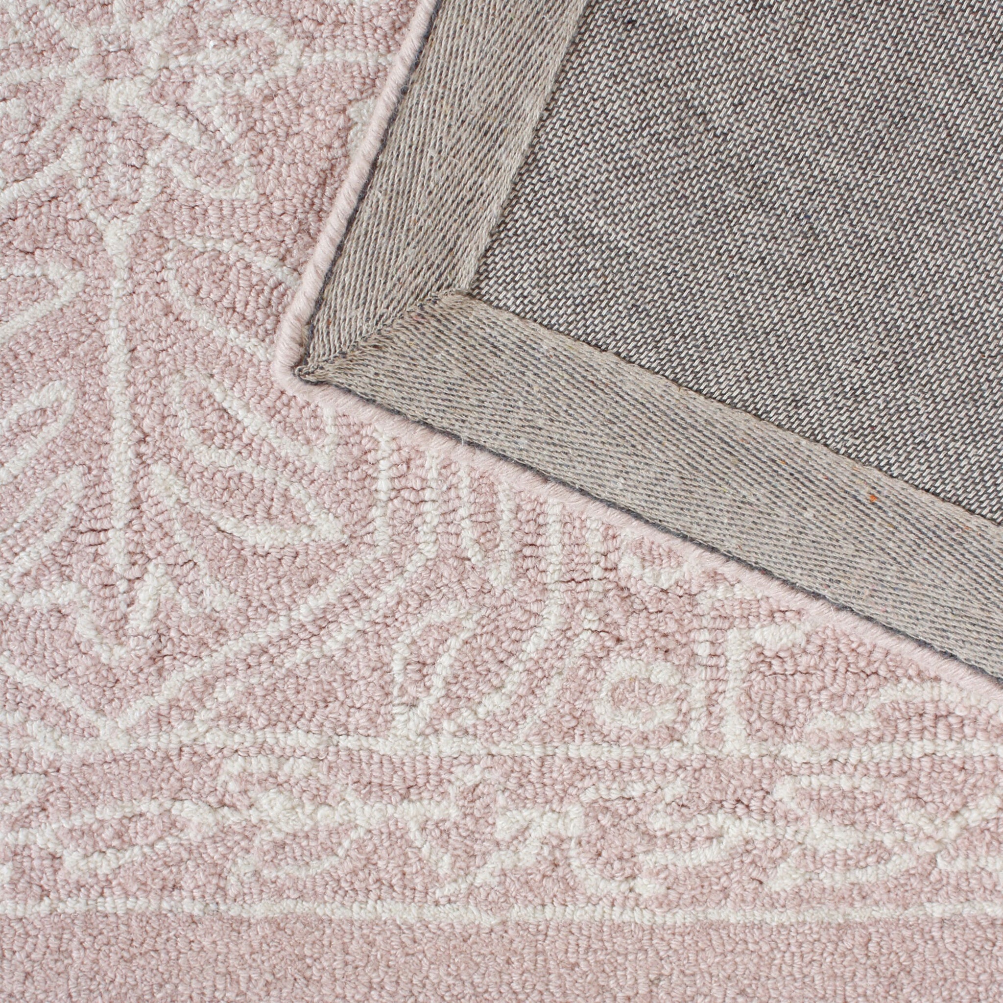 Henna Handtufted NZ Wool Rug Blush 240x300cm